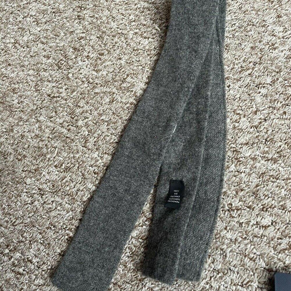 Thom Sweeney Cashmere Knitted Grey Gray Square Tie (Richard James Savile Row)